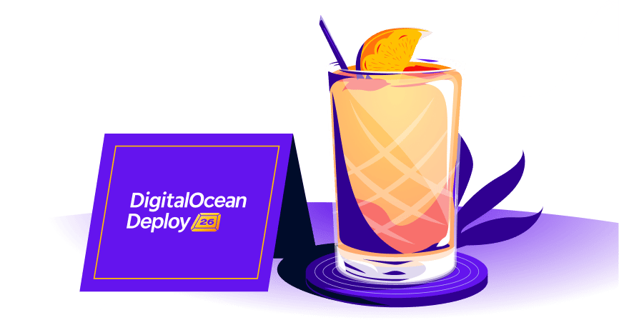 AI Builder's Mixer cocktail illustration