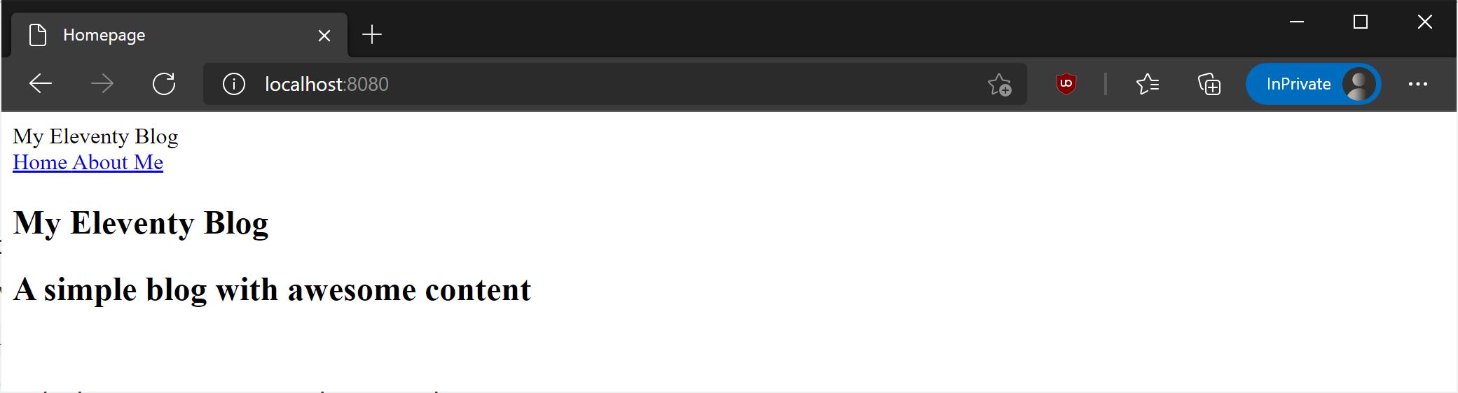 Updated homepage