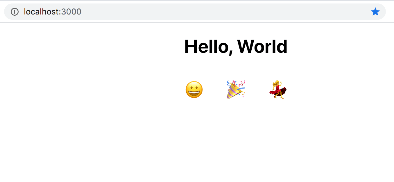 Browser with emoji