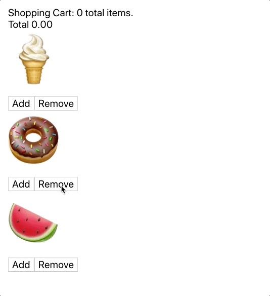 Add and remove products