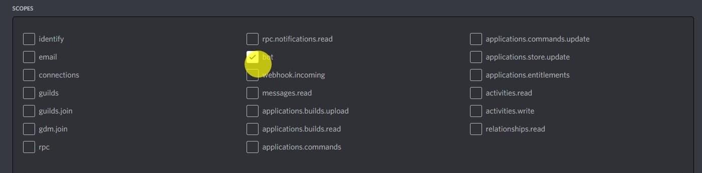Add bot designation