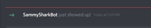 Check if your bot joined your guild