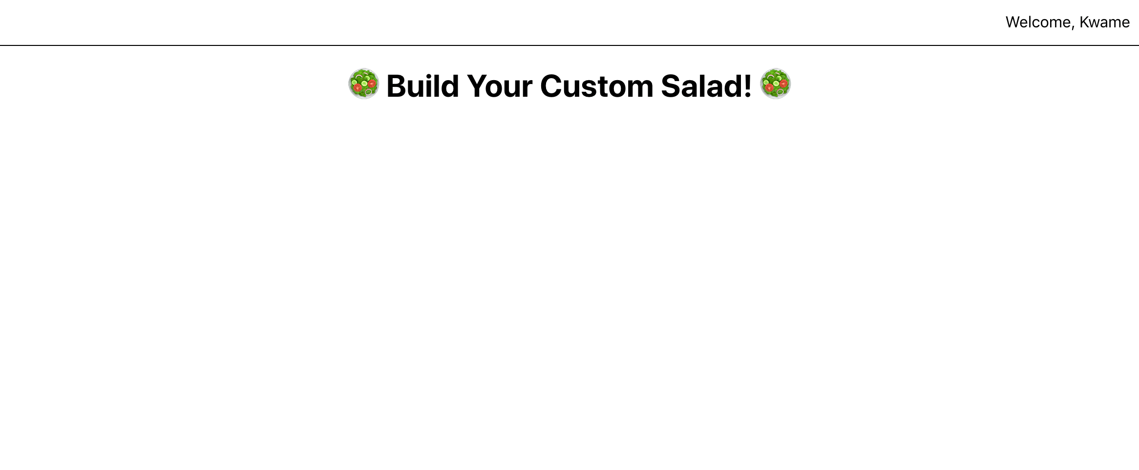 Salad Maker Page