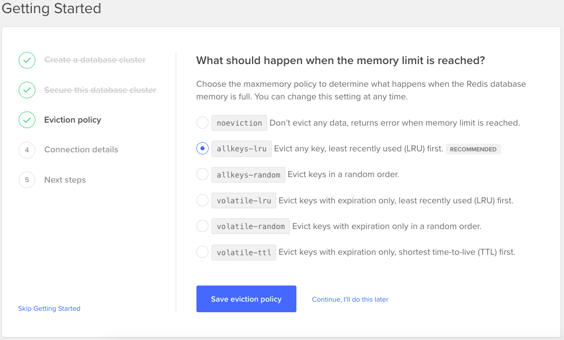 Redis - Eviction policy