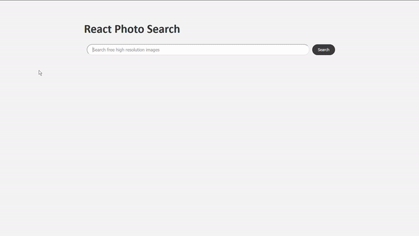 Photo Search Application