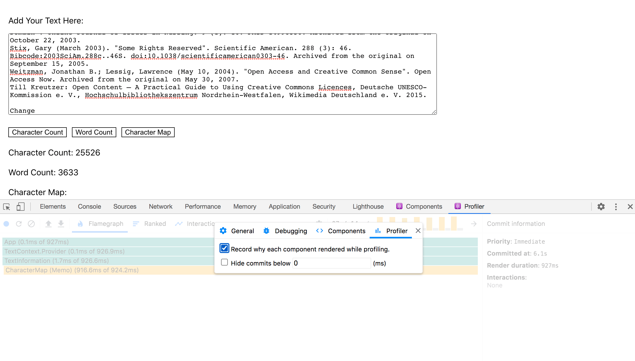 "Record why" Option of the Profiler Tab
