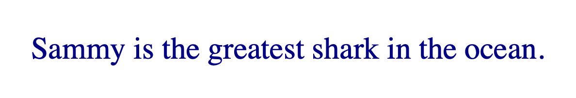 Text rendered in navy blue with the browser default serif font.