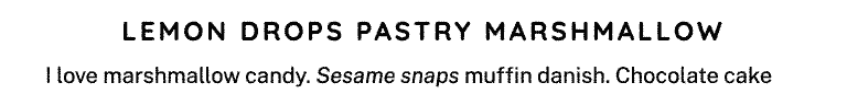 Horizontally centered content in a black rounded sans serif font, all uppercase, with extra space between each characer.
