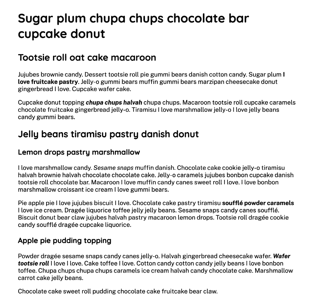 Text content in black taking up 90% of the width, with equal spacing on either side.