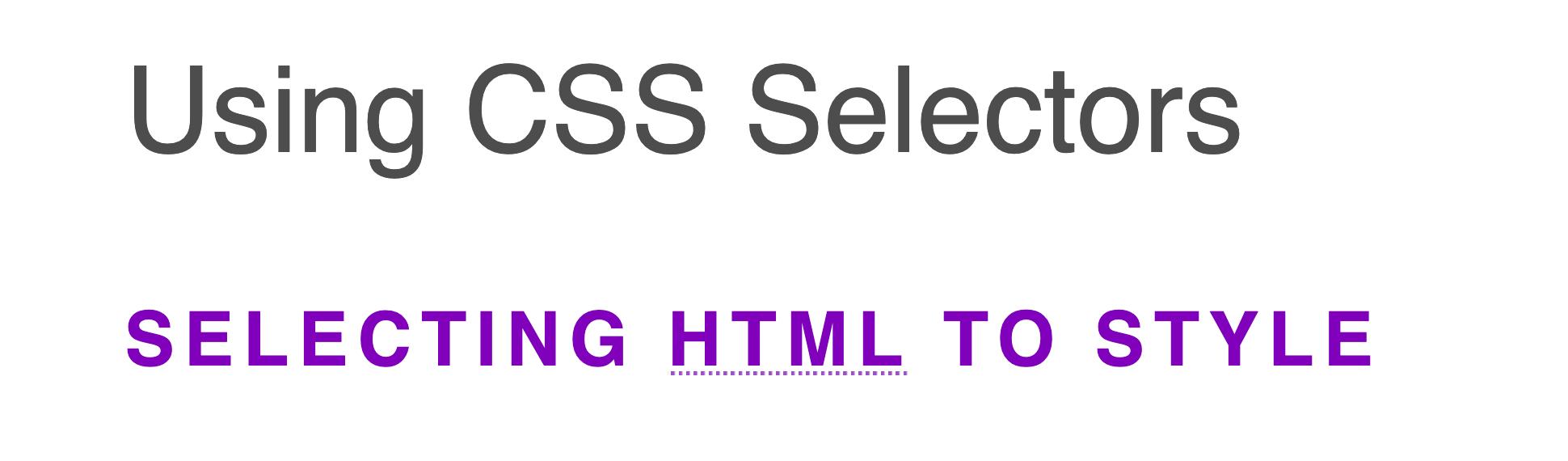 Short bold uppercase headings in purple with an abbreviation text with a dotted underline.