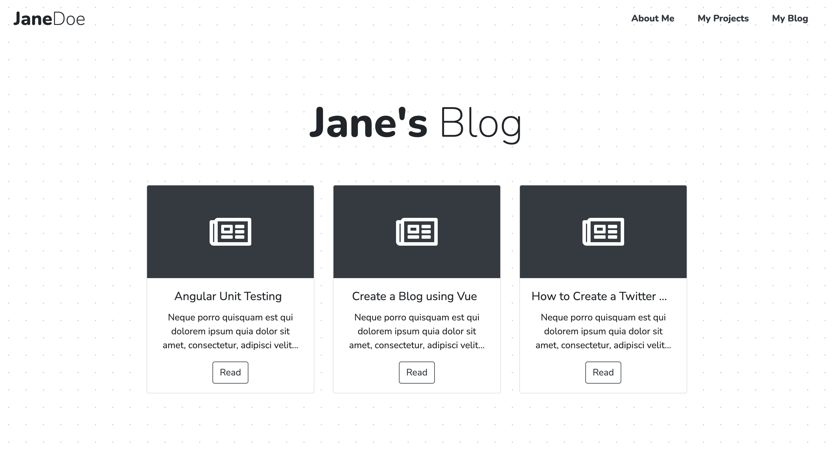 Blog Landing