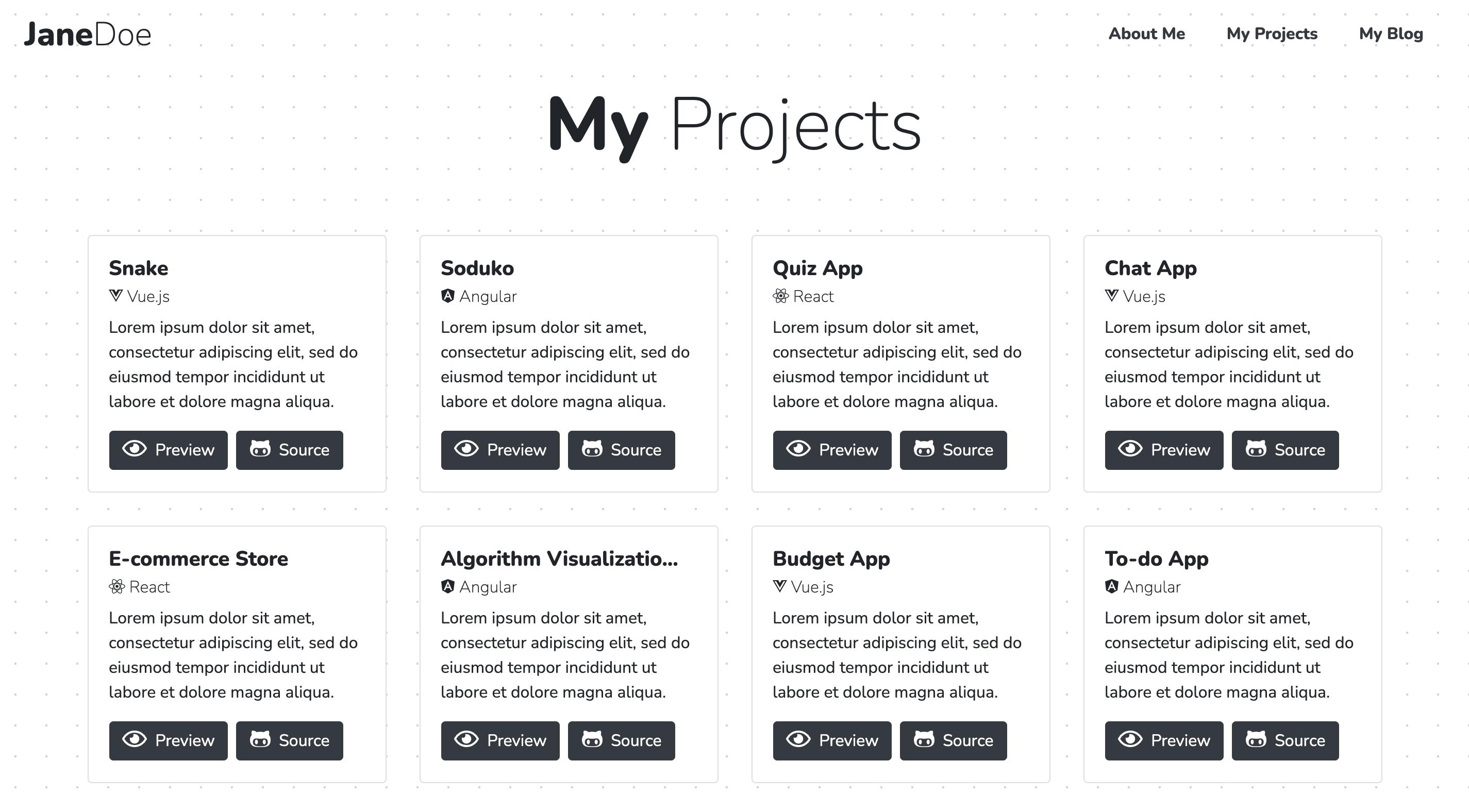 Full-list Projects Page