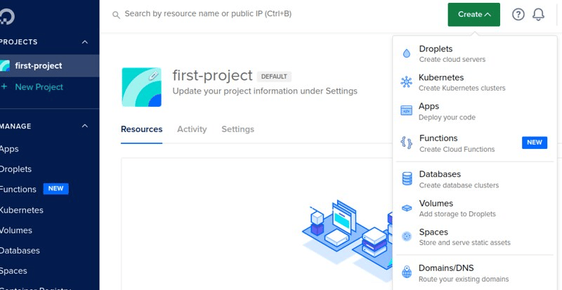 DigitalOcean Managed MongoDB create cluster