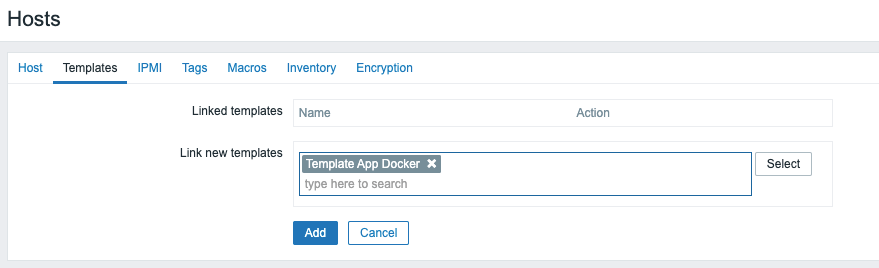 Host templates