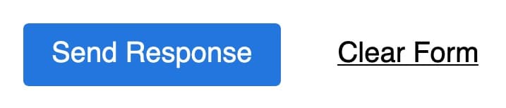 One phrase in white text in a blue container and another phrase in dark gray underlined text on white.