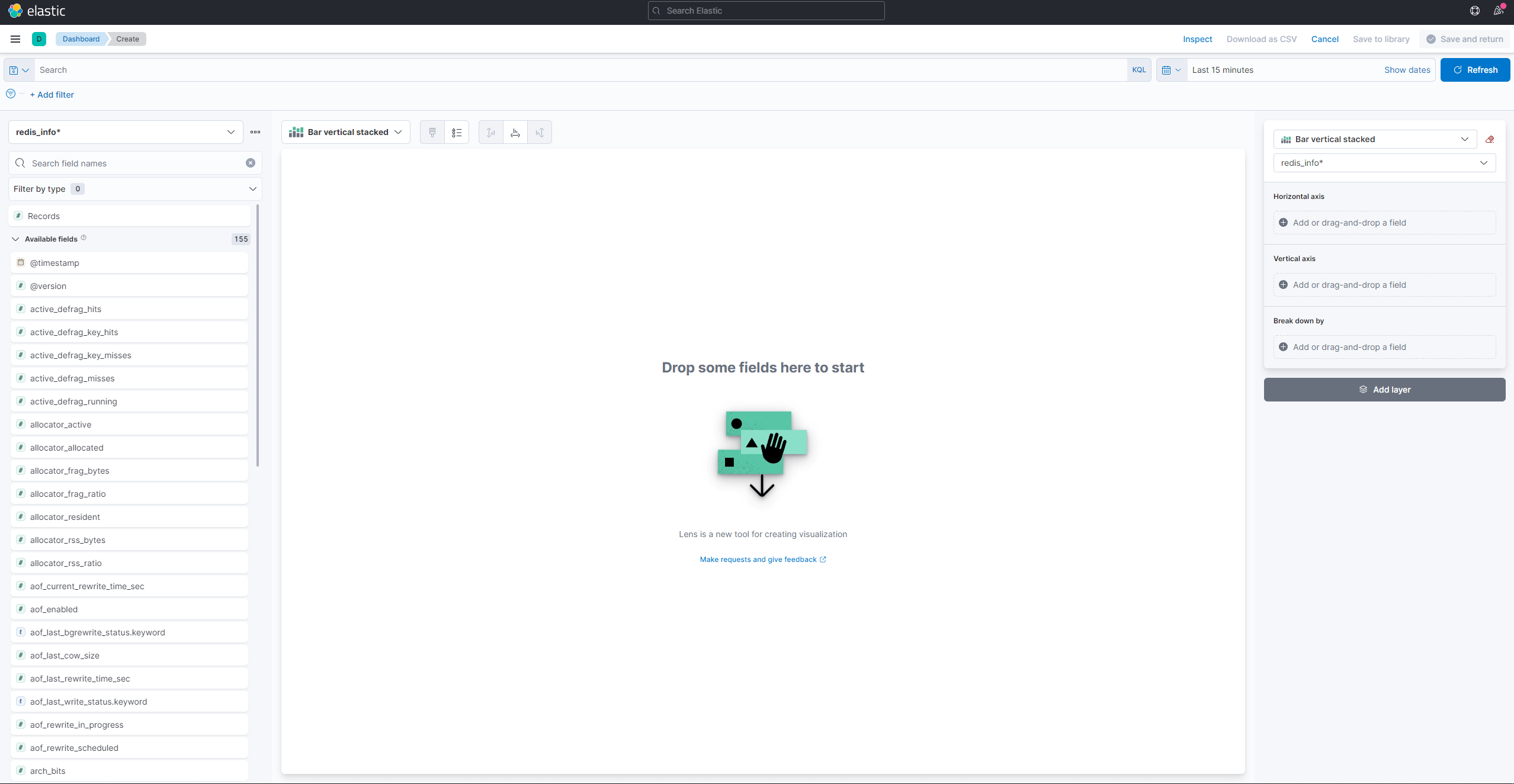Kibana - New visualization