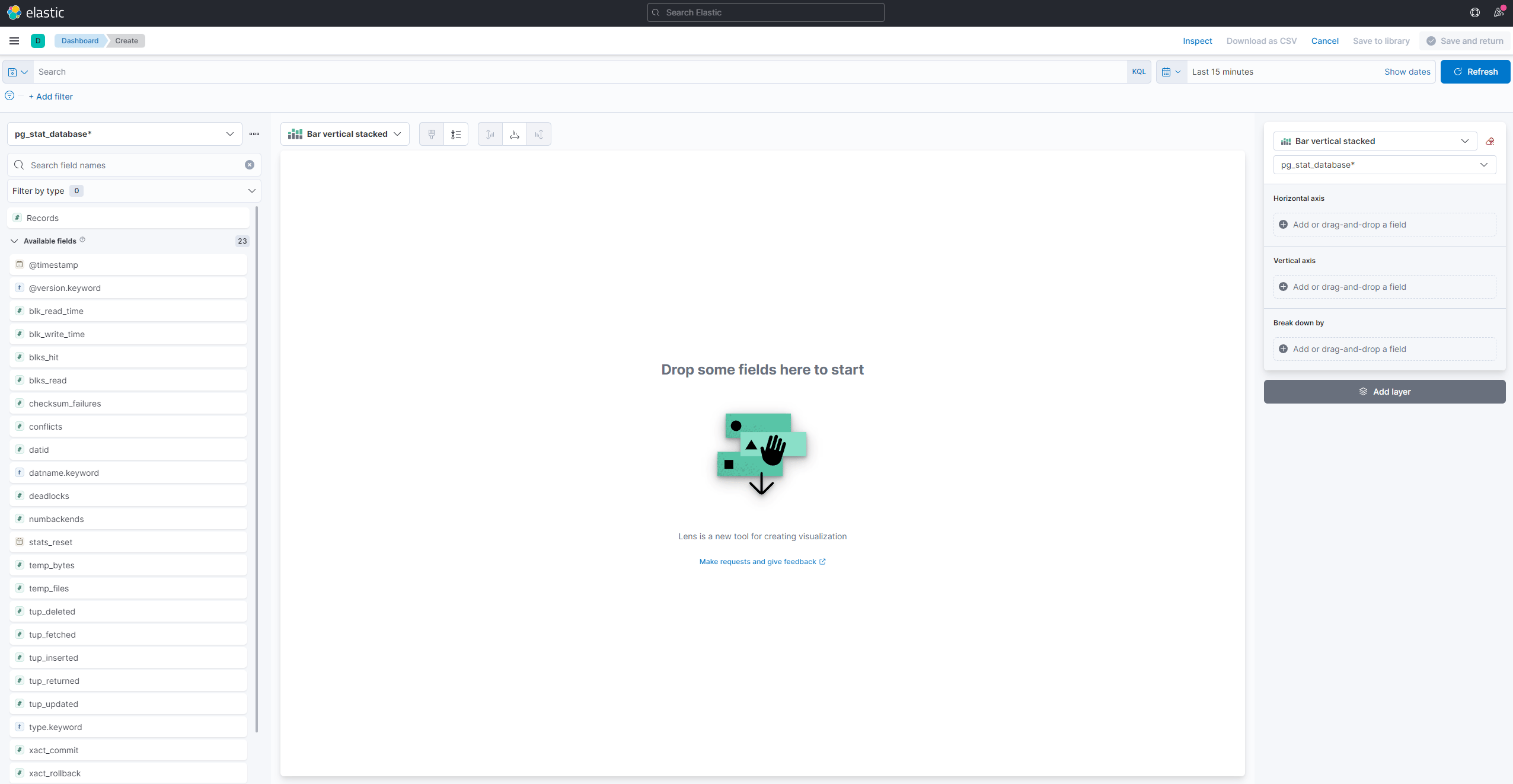 Kibana - New visualization