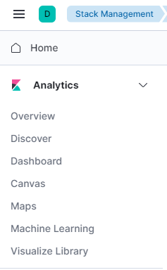 Kibana - Discover under Analytics
