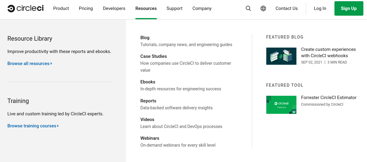 circleci-home-page