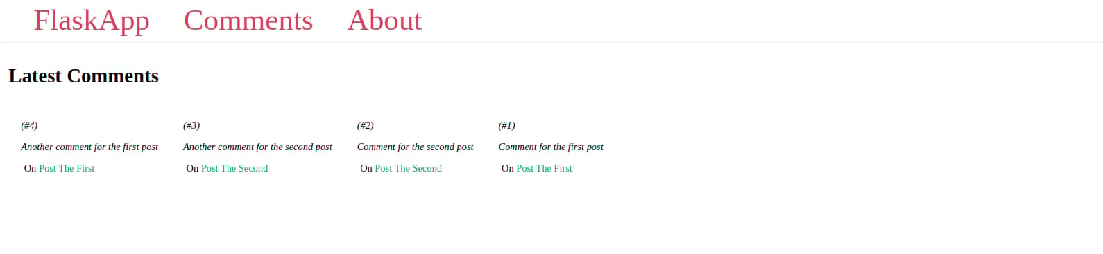 Comments Page