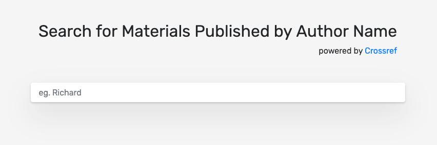 The completed search bar