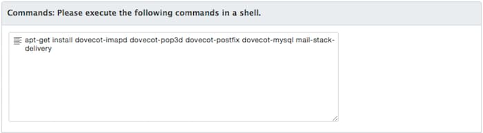 Configuration Index - Dovecot apt-get Command