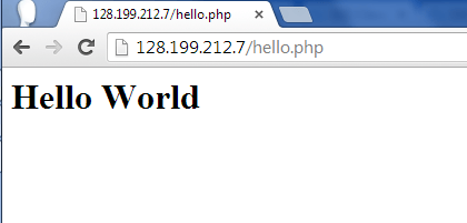 Web Based Hello World Screenshot