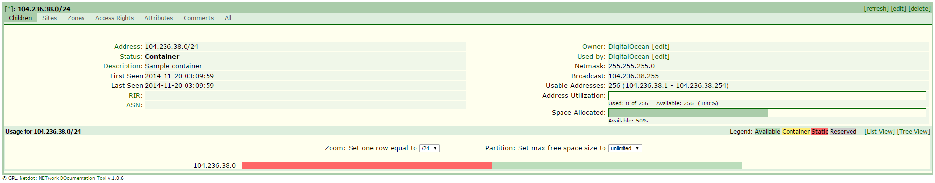 Subnet creation