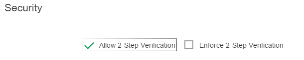 Enabling 2FA