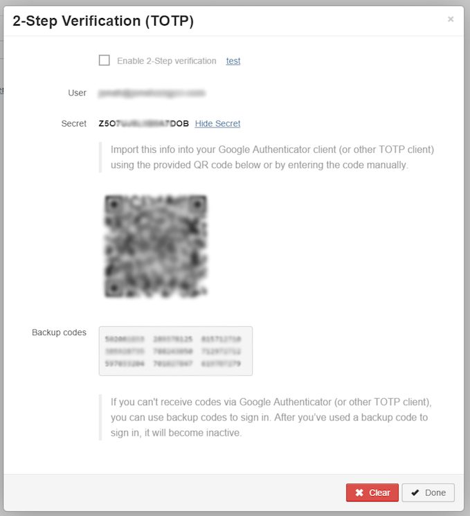 2FA Setup
