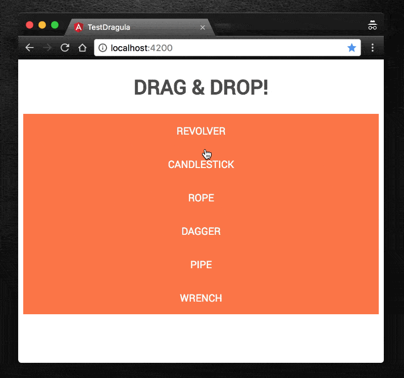 Example of using ng2-dragula
