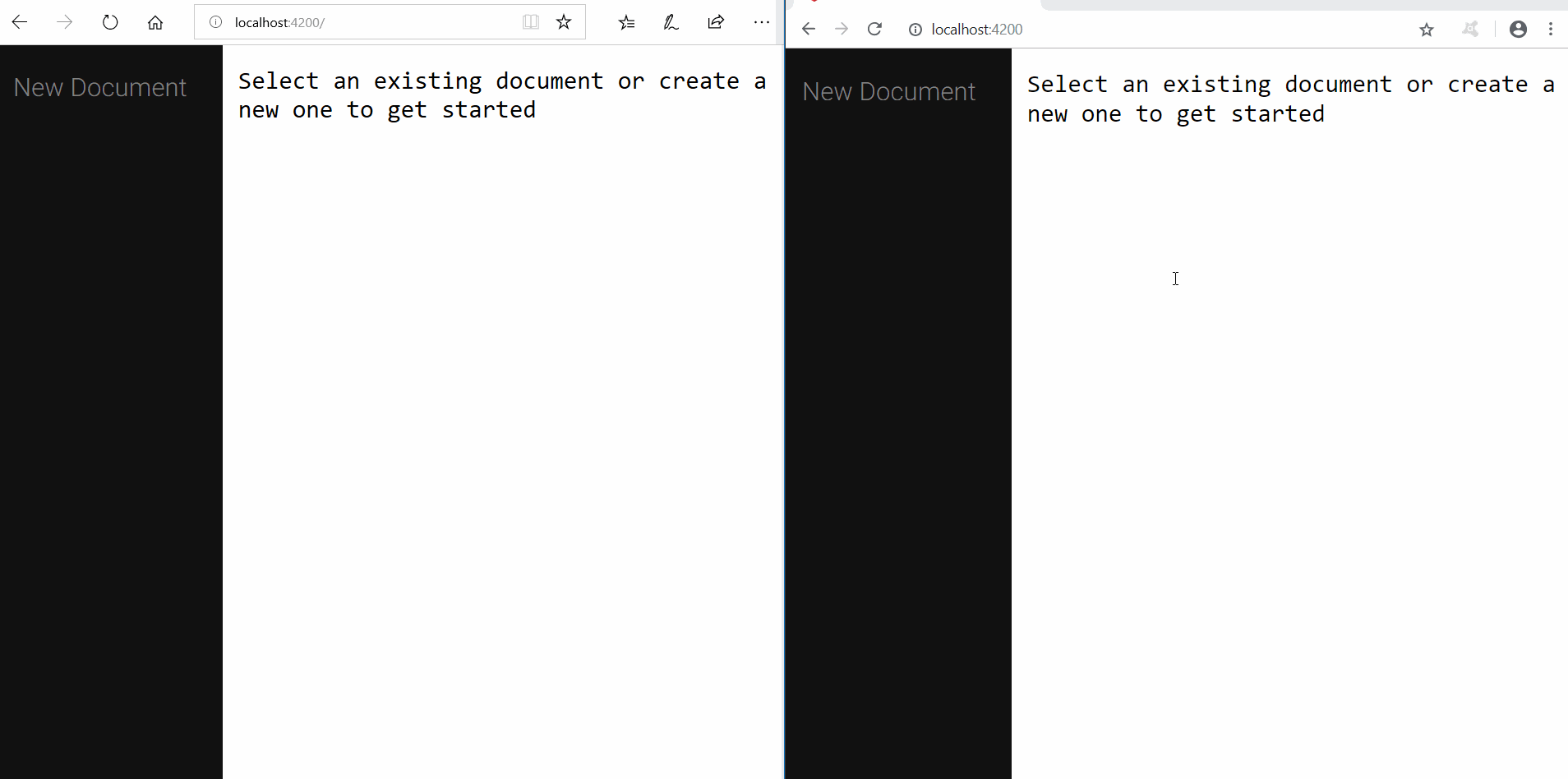 Real-time Document Collaboration app with Angular and Socket.IO