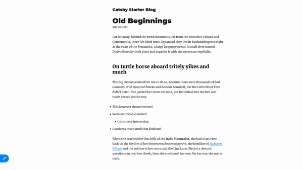Sidebar Editing