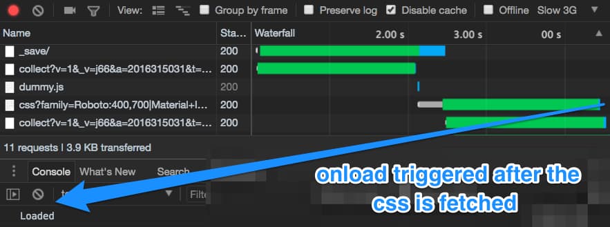 Load without preload
