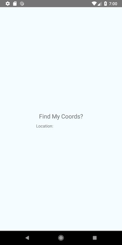 Screen before coordinates