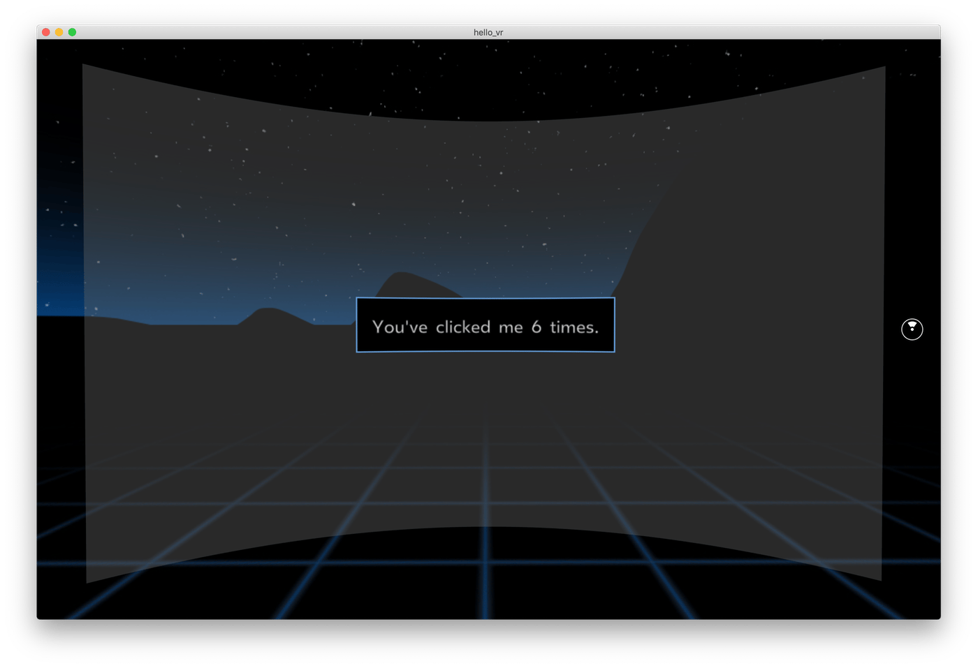 Screenshot: counter increased