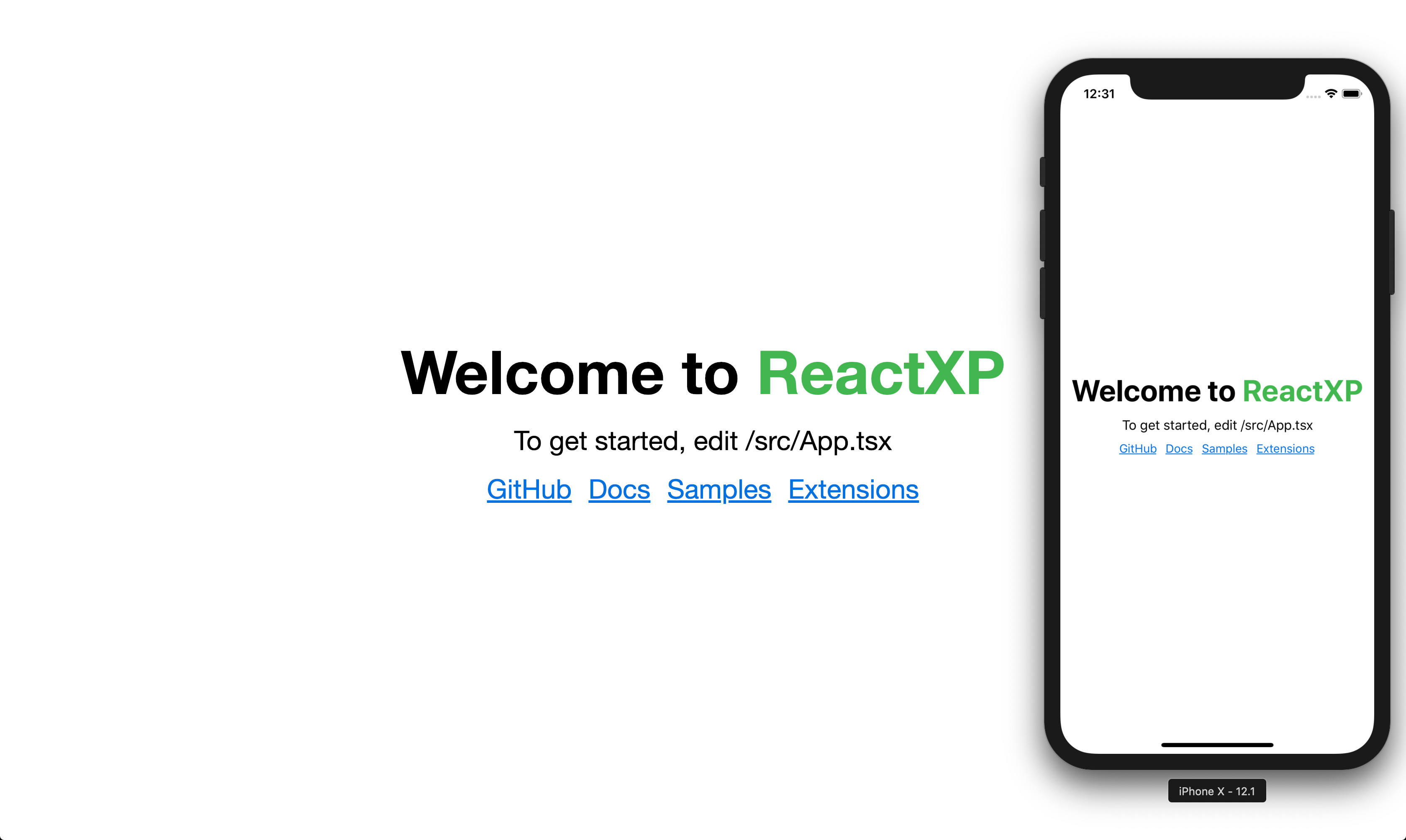 Our app running on both Web and iOS