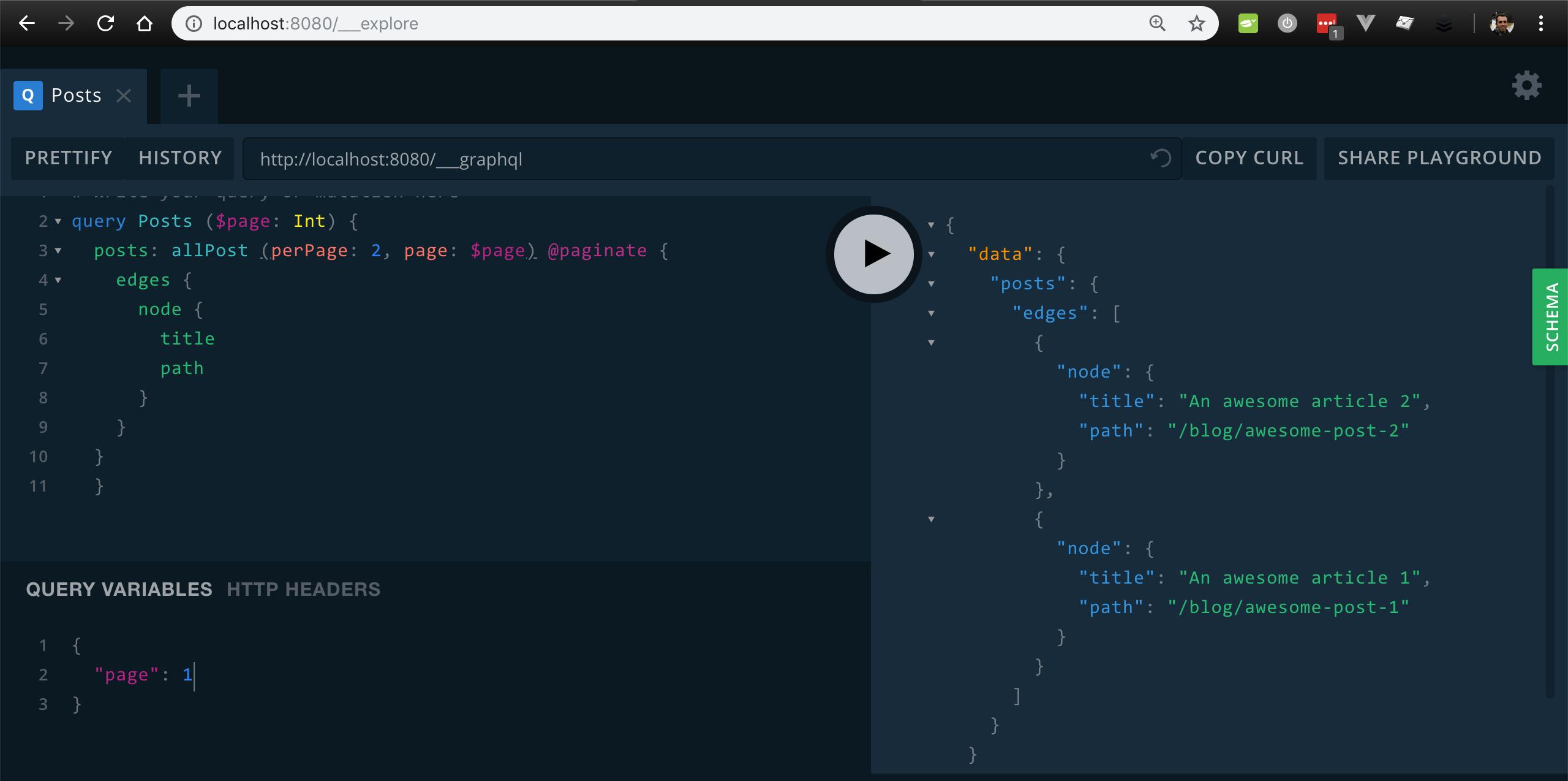 GraphQL Playground