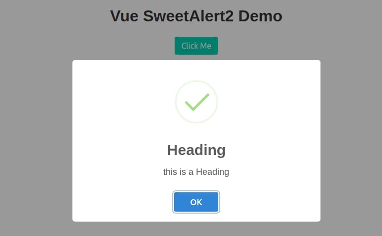 Example of simple notification