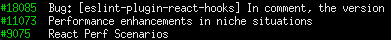 terminal output