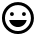 The Material Icon glyph for mood