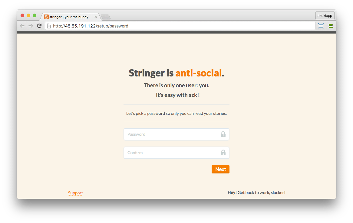 New version of Stringer running on Droplet