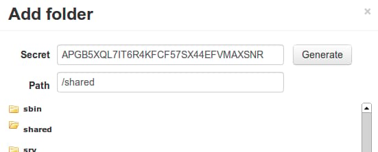 add secret from first