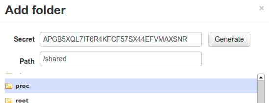 Generate secret