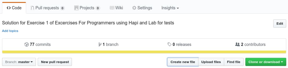 GitHub create new file button