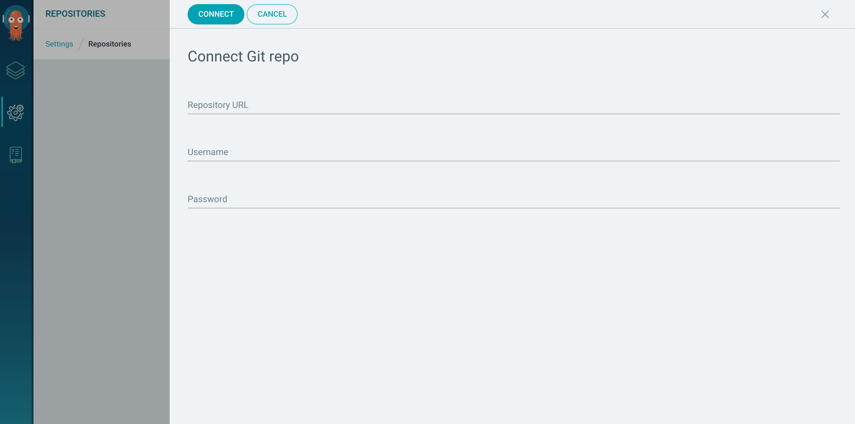 Argo CD Connect Git Repo Page