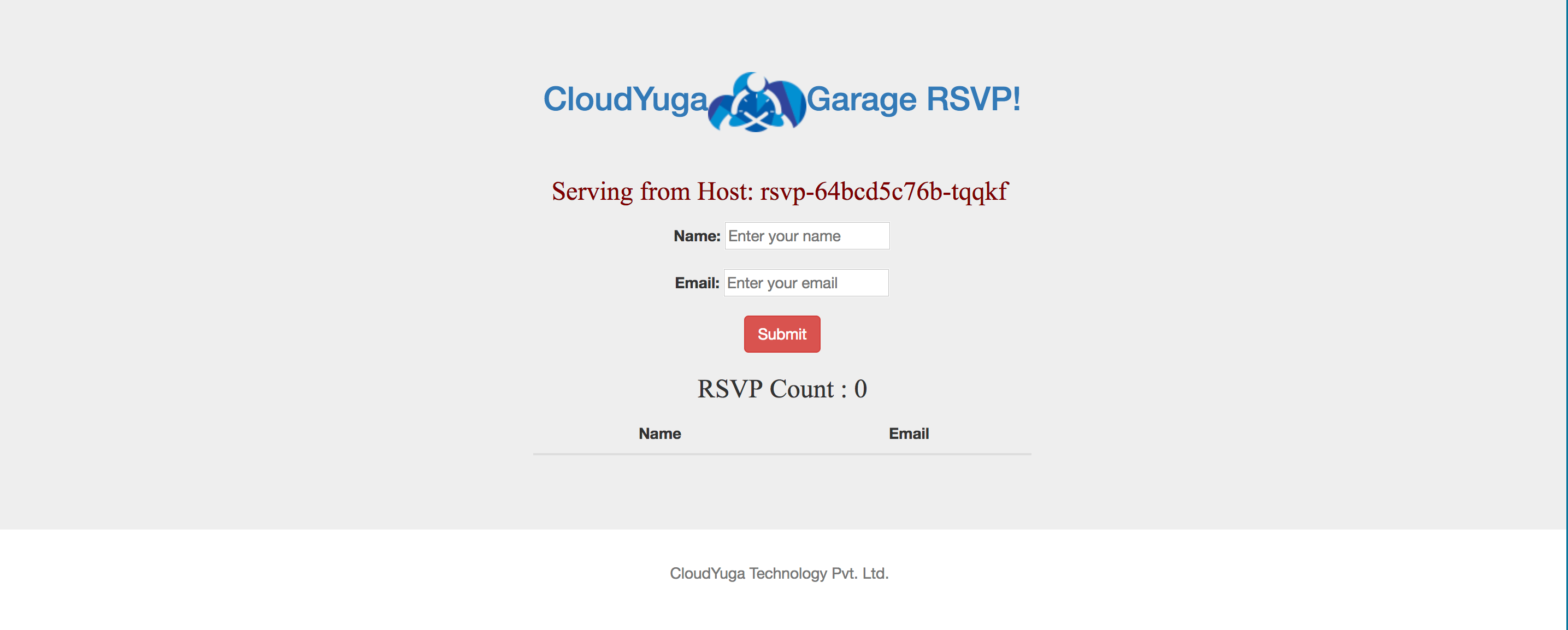 RSVP Application