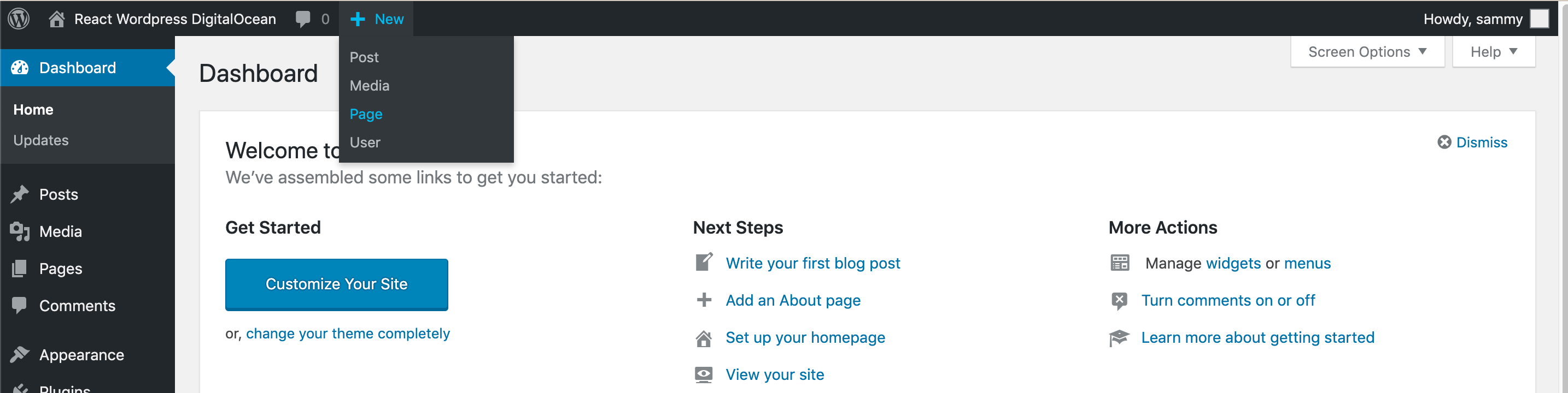 Create a Page