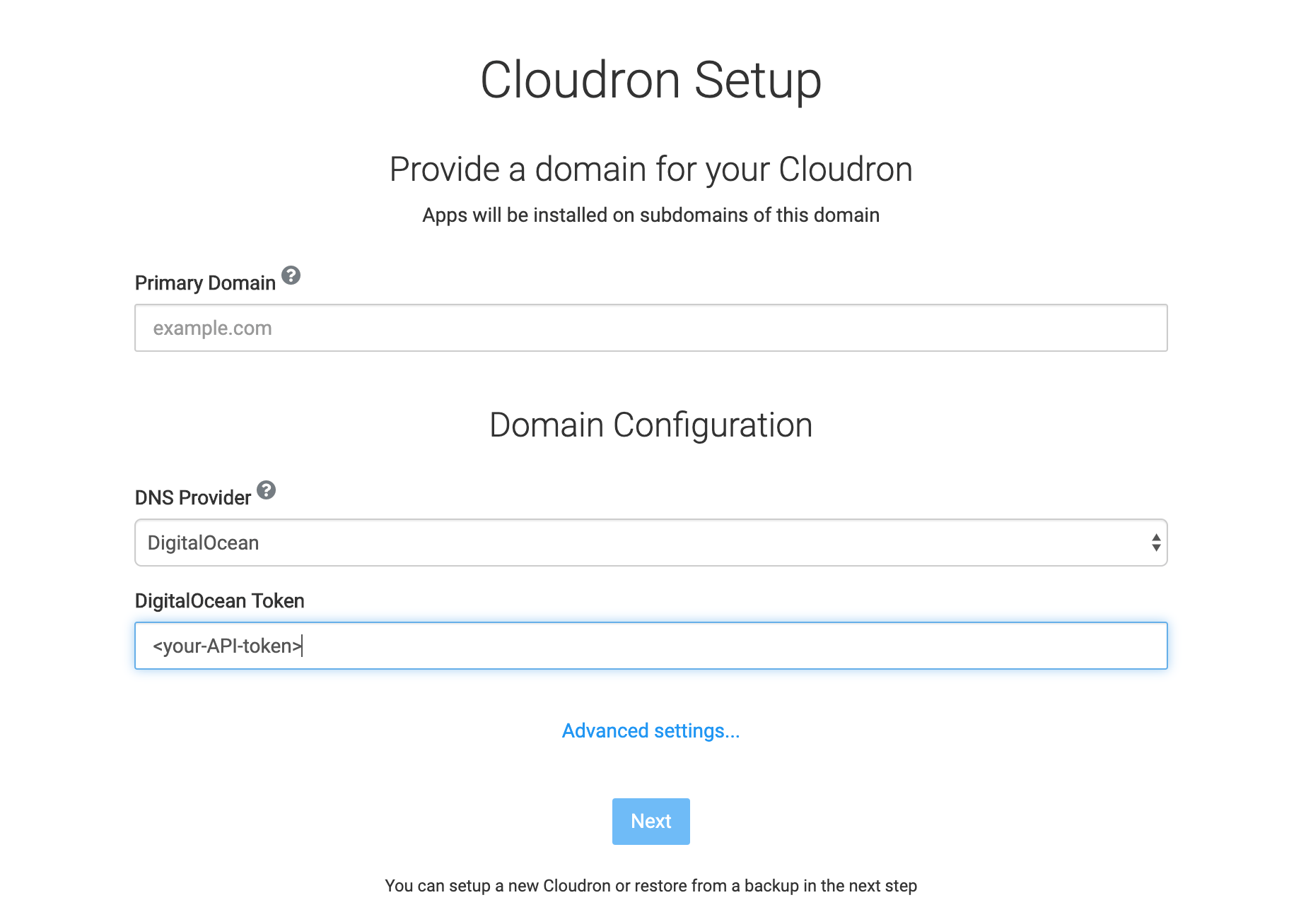 Setup DNS