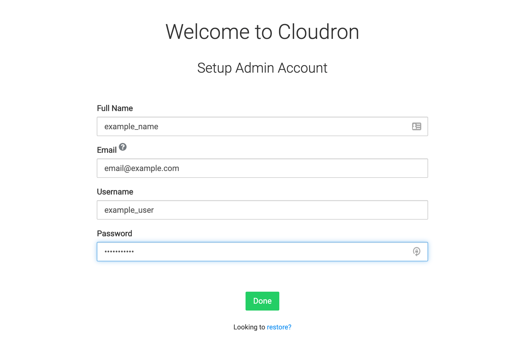 Setup Administrator